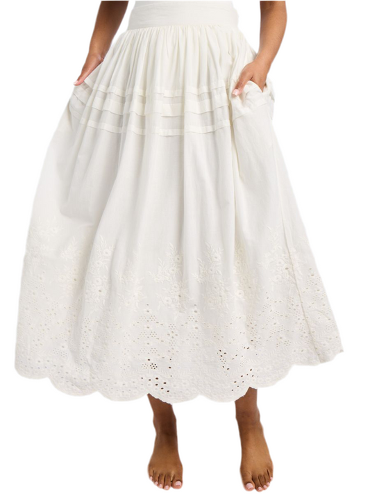 Leonie Skirt- White