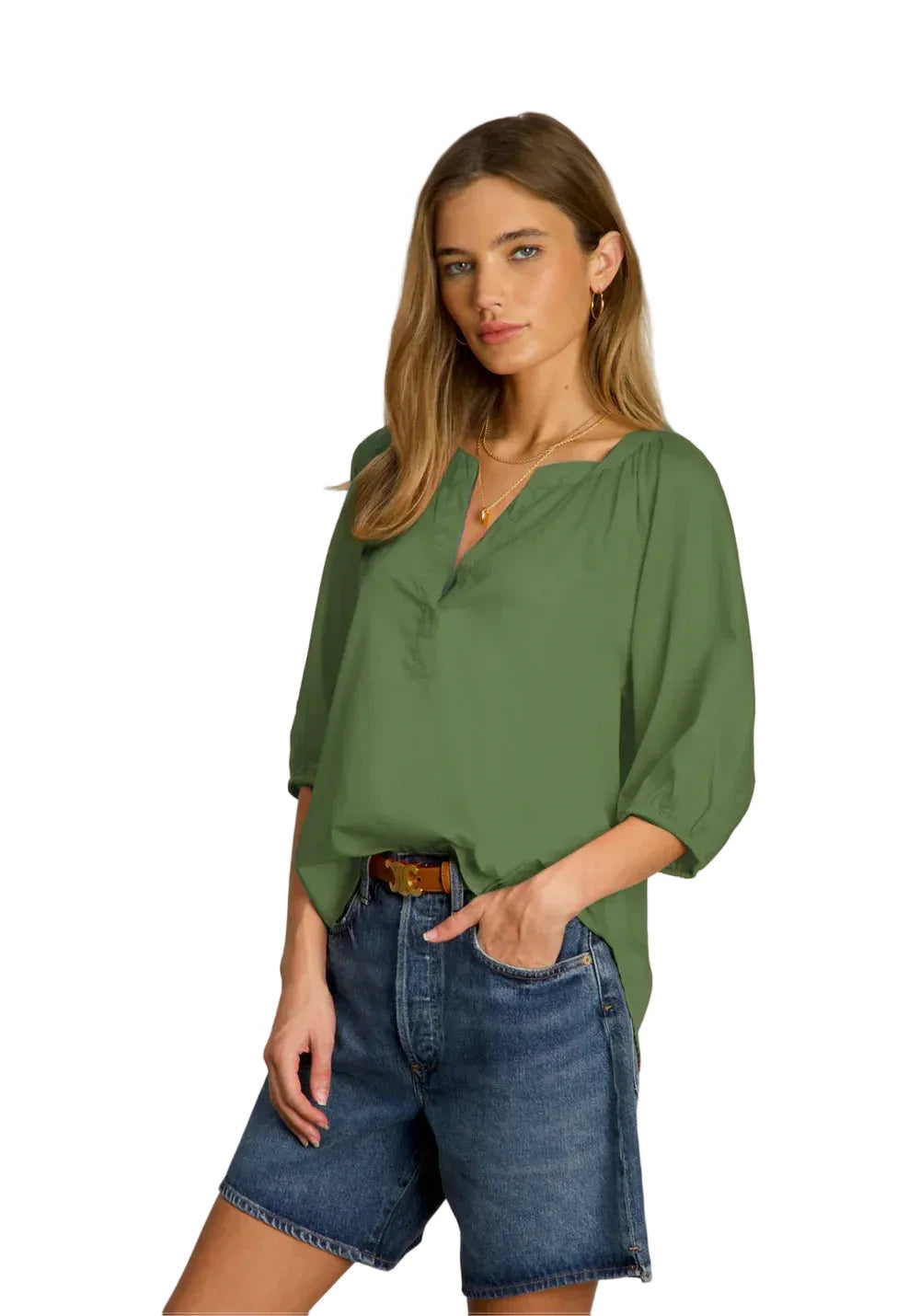 Jolie Top- Palm Green