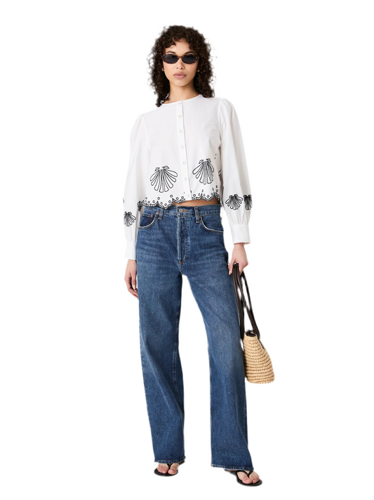 Cambria Embroidered Long Sleeve Shirt