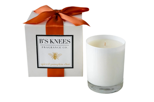 1-Wick White Glass- Spiced Pumpkin Chai