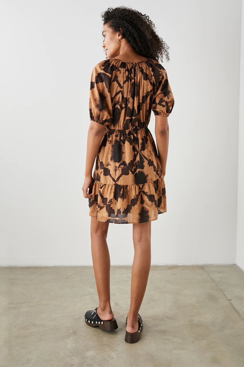 Amabella Tie Dye Dress- Tigers Eye