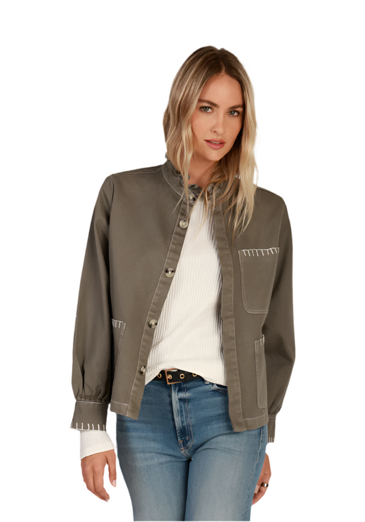 Wilder Stitch Jacket- Olive