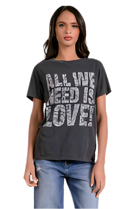 All You Need Is Love Tee- Black