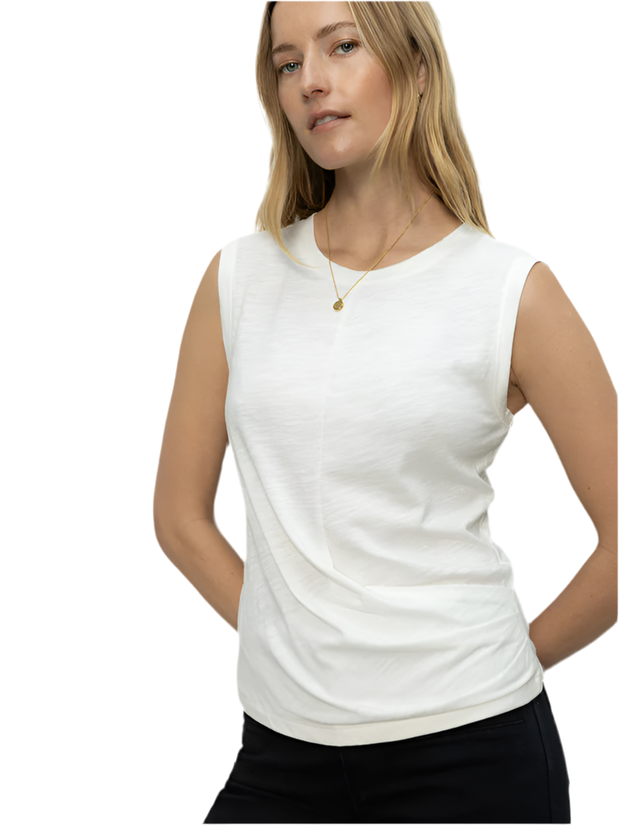 Draped Tank- White