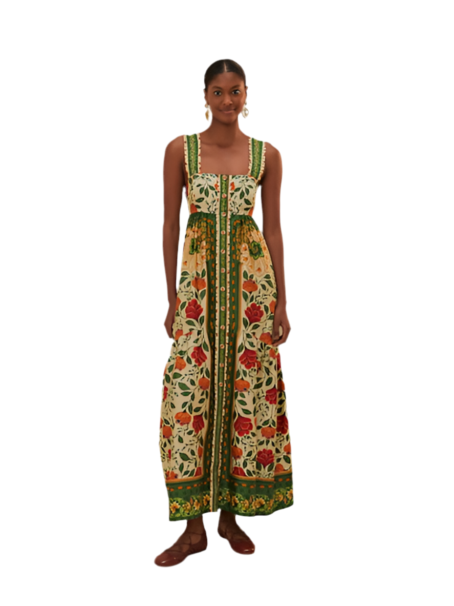 Garden Tapestry Maxi Dress
