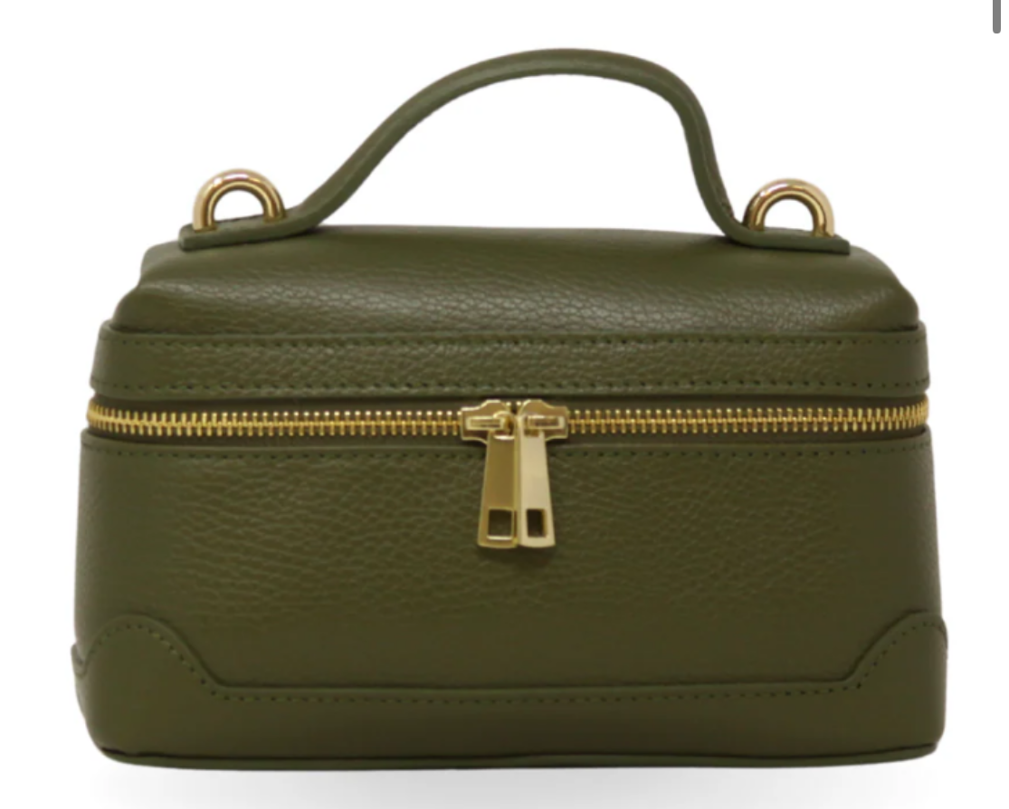 Zip Around Bucket Bag- olive