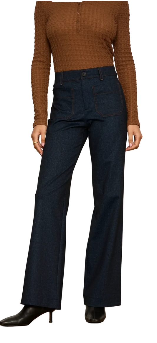 Marine Knit Pant- Indigo