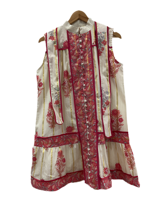 Belle Sleeveless Dress- Peach Bud