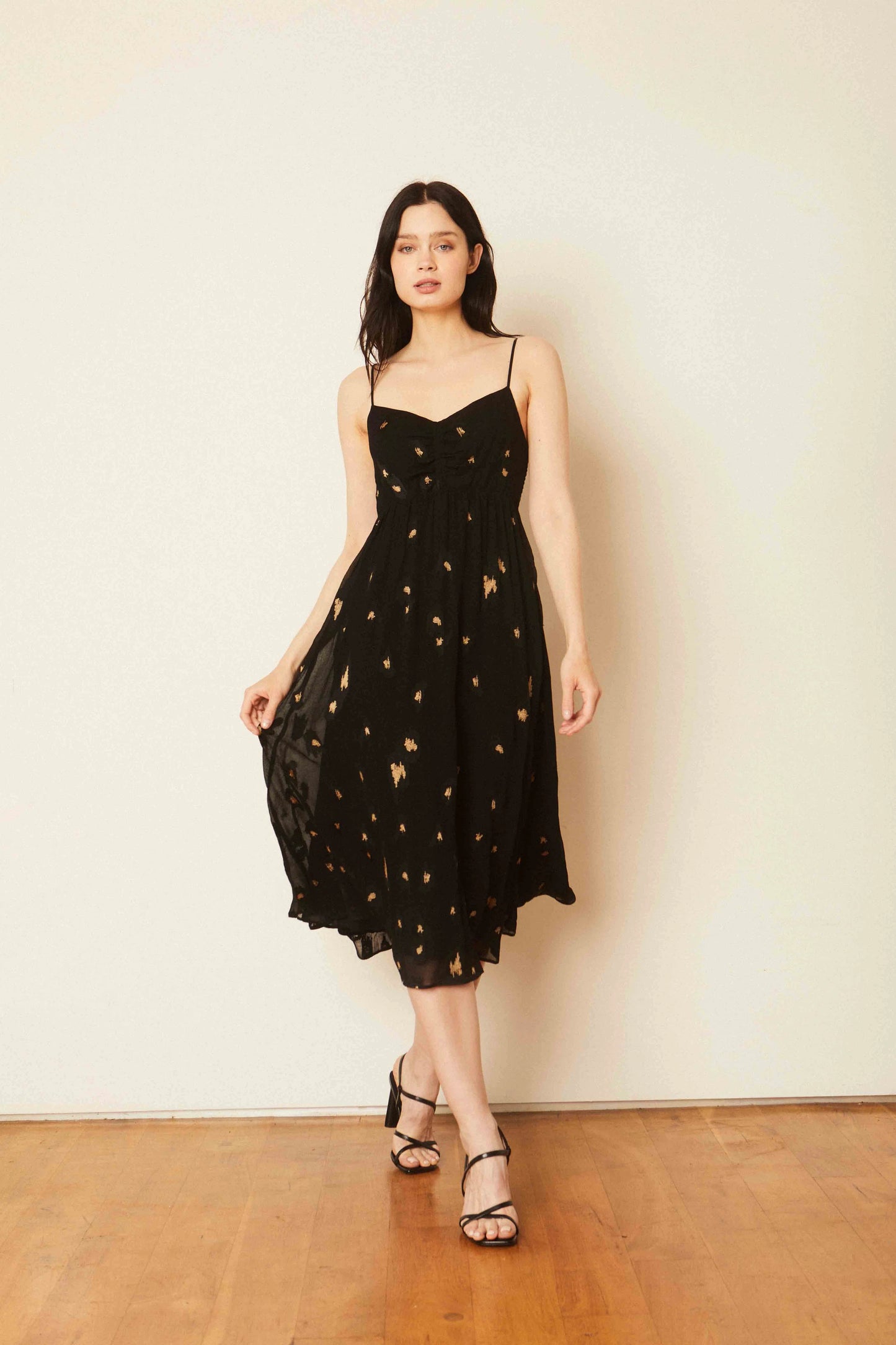 Viola Starry Night Jacquard Dress