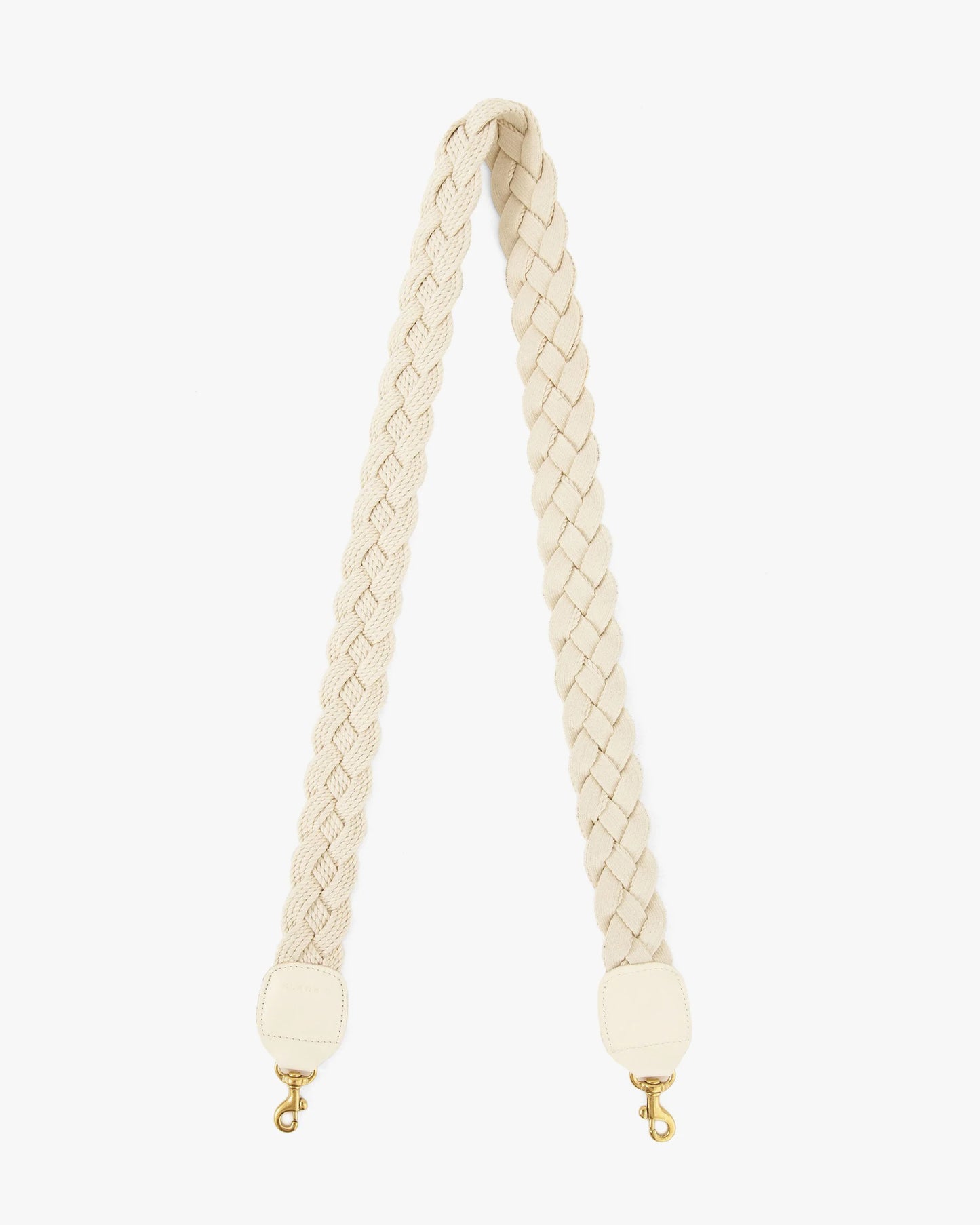 Braided Crossbody Strap-Cream