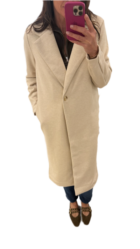 Rowan Long Coat- Natural