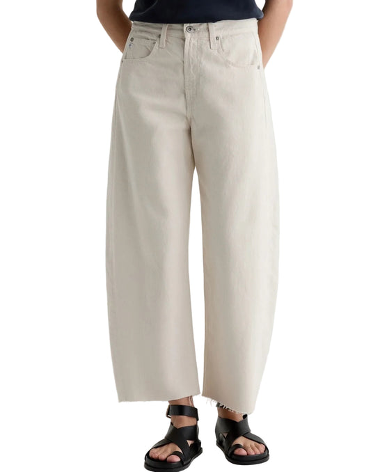 Hattie Crop Barrel Jean- Opal Stone