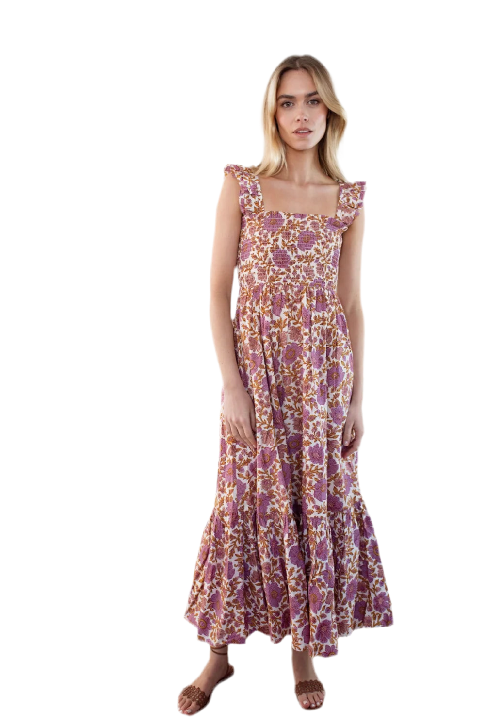 Sasco Maxi Dress- Lilac Orsay Floral