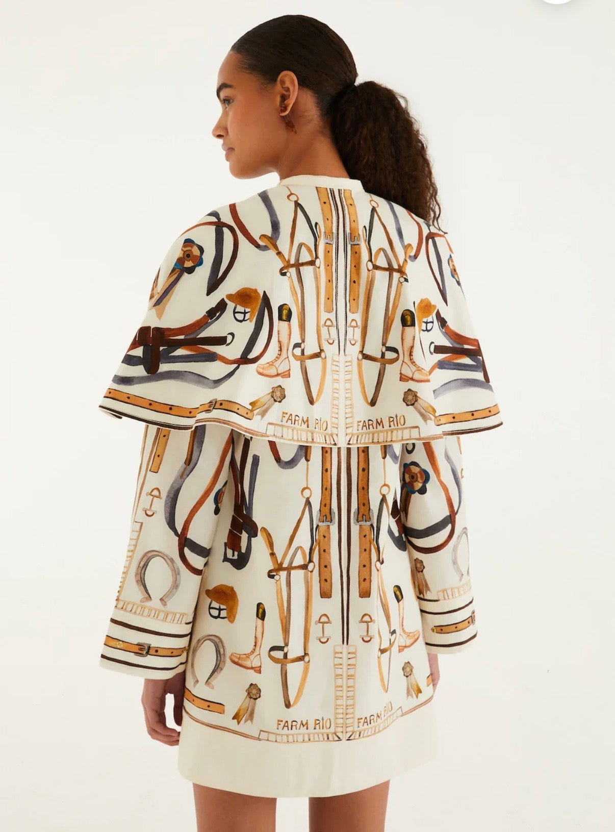 Equestrian Cape Mini Dress