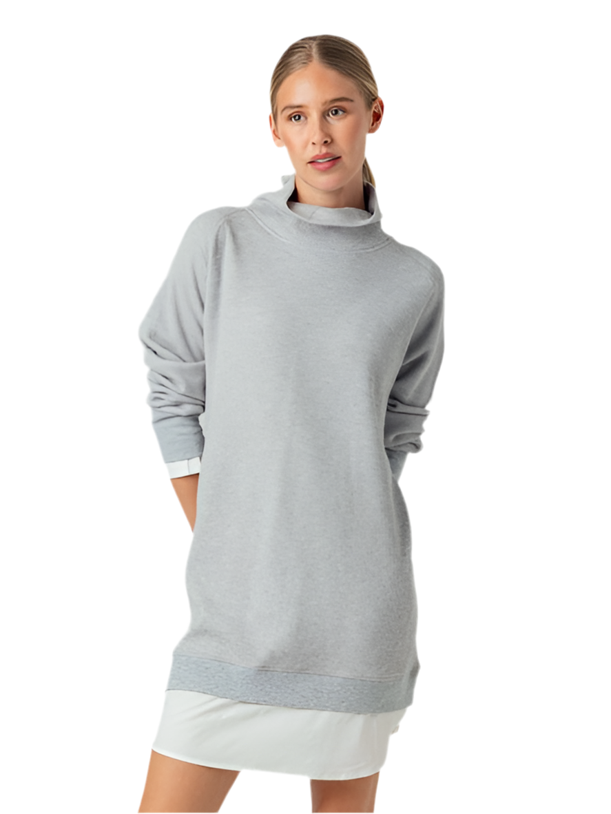 Palma Layered Dress- Heather Grey