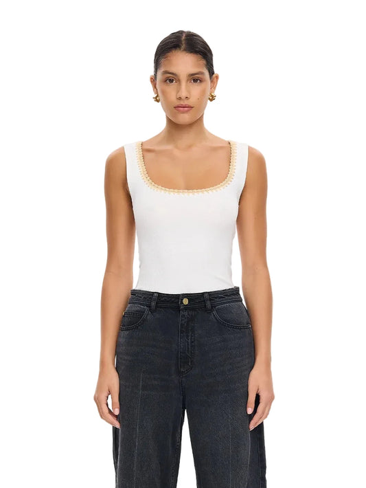 Esme Tank Top- Ivory
