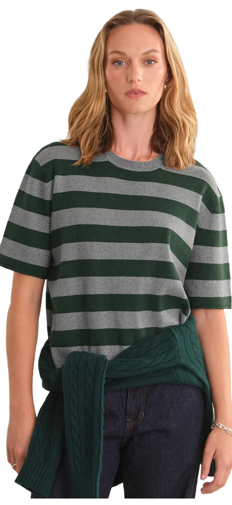 Colette Boxy Tee- Heather Grey