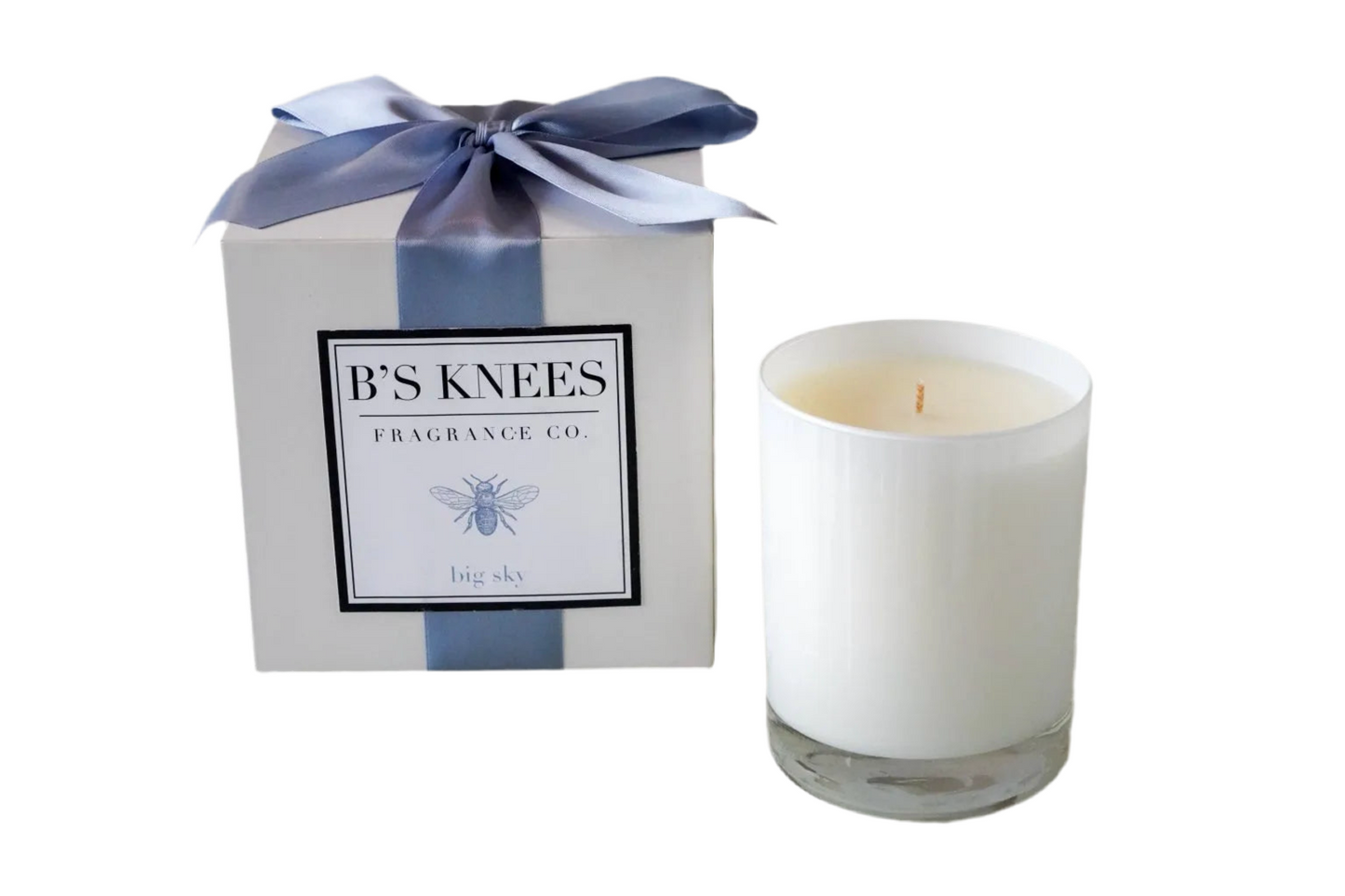 1-Wick White Glass- Big Sky