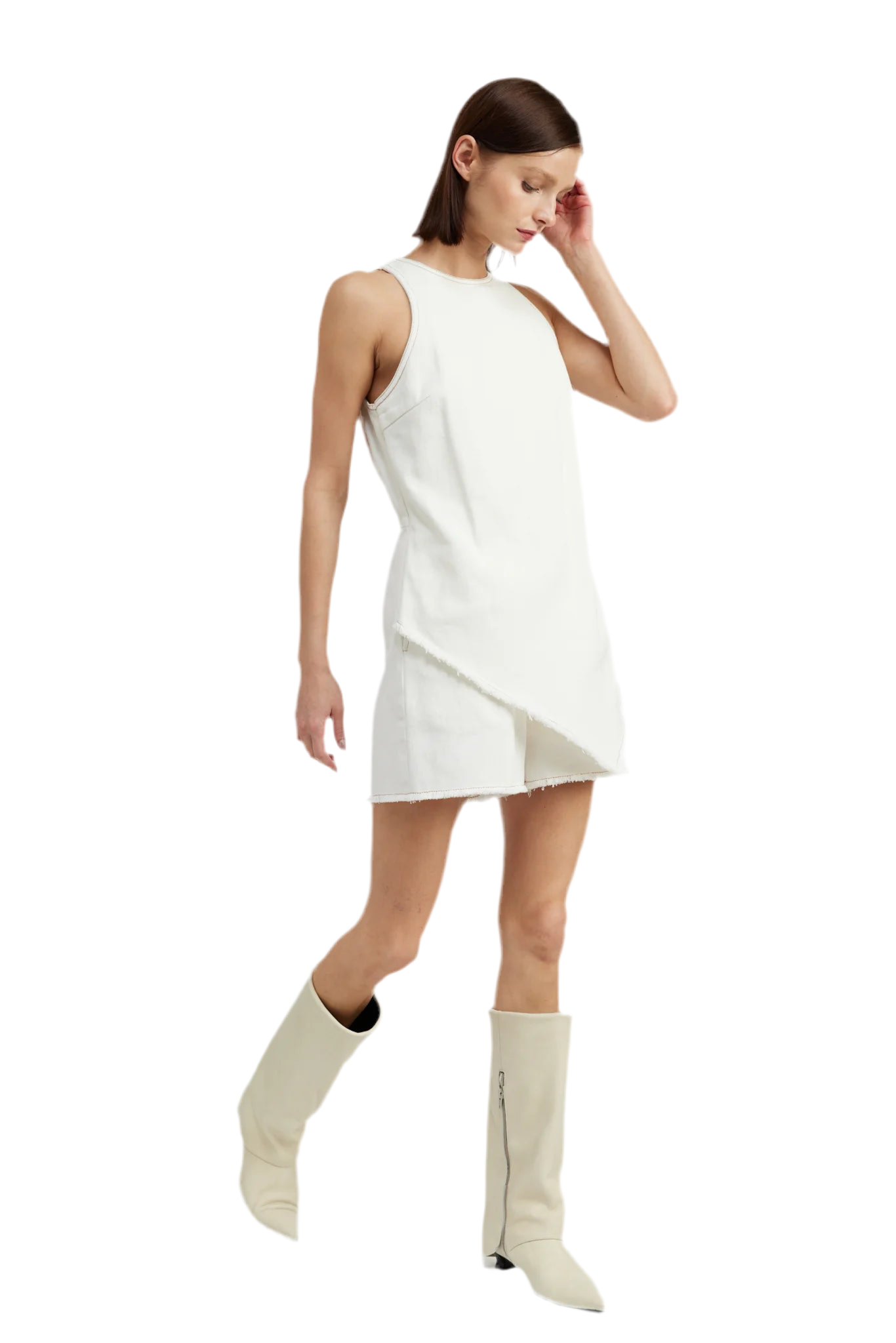 Anika Romper- Ivory