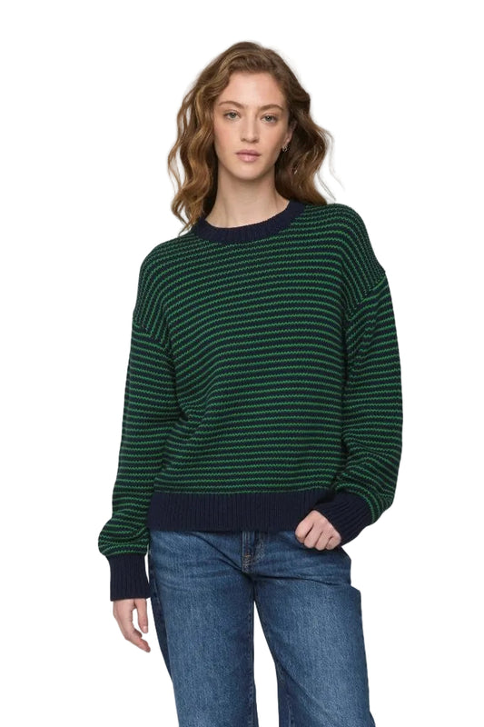 Aura Relaxed Sweater- Mid Green