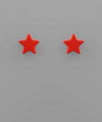 Colored Star Stud Earring