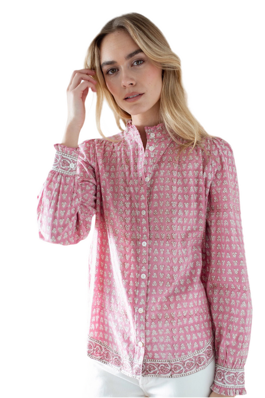 Charlie Shirt- Indigo Thistle