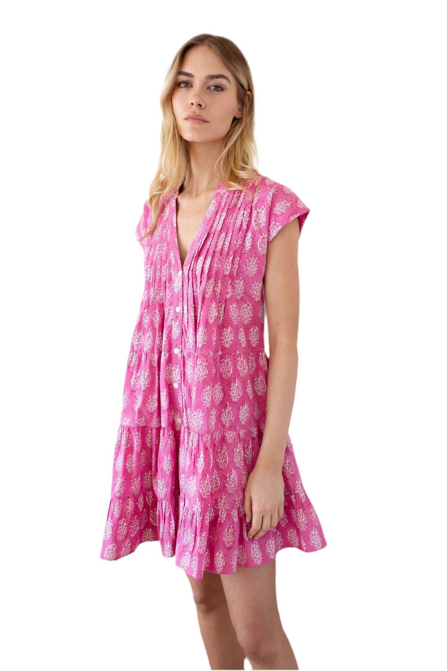 Mackenzie Dress-Magenta Meadows