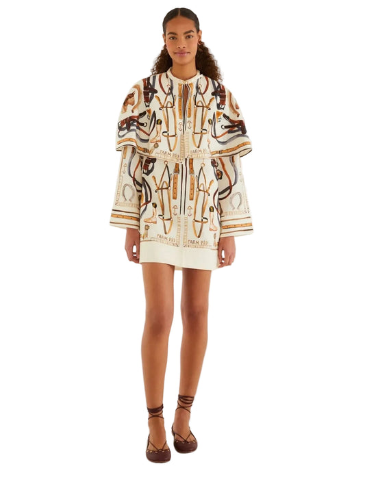 Equestrian Cape Mini Dress