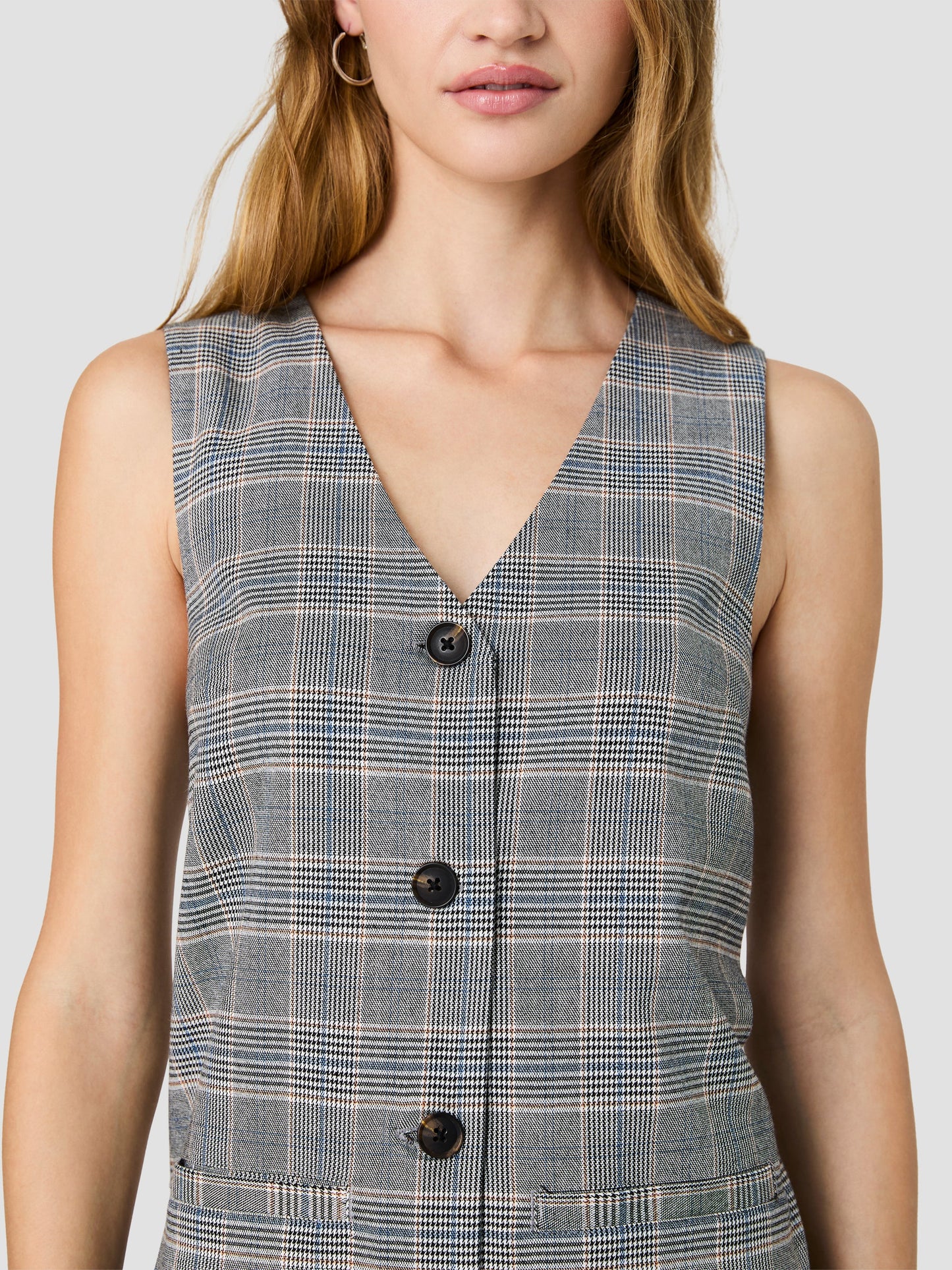 Matteo Plaid Button Down Mini Dress