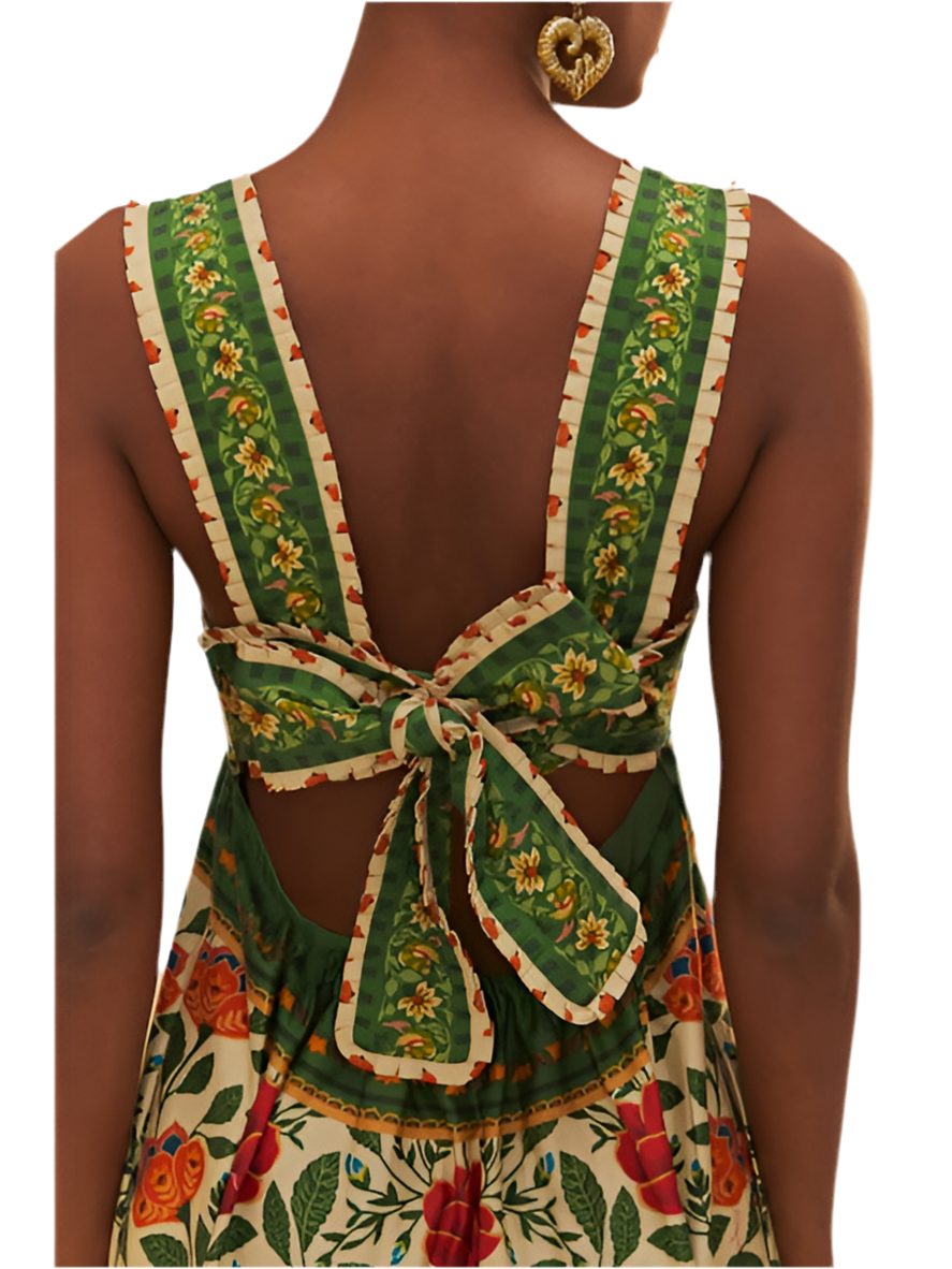 Garden Tapestry Maxi Dress