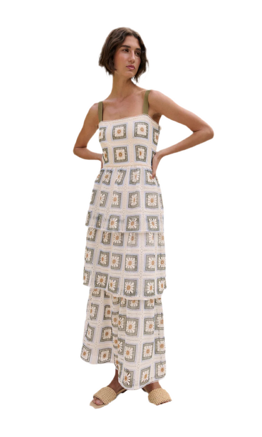 Liylah Daisy Crochet Dress