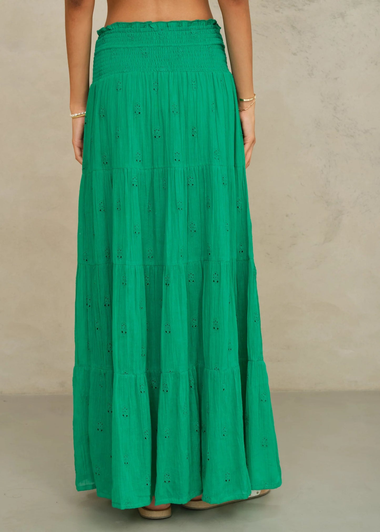 Frani Maxi Skirt- Green
