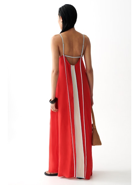 Minnie Seamed Maxi Dress- Bloom