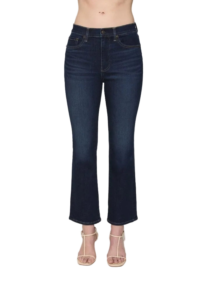 Lennon High Rise Crop Boot Jean- Starstruck