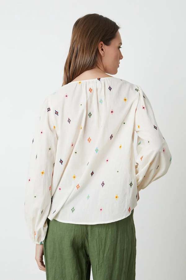 Elizabeth Print Long Sleeve Top