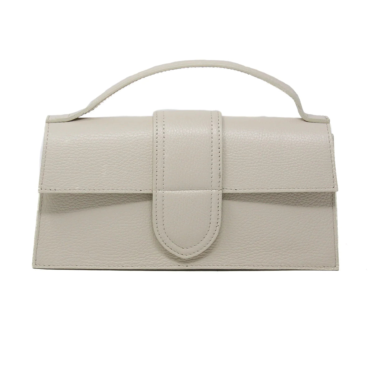 Leather Flap Bag with Crossbody Strap