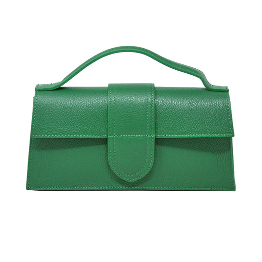Leather Flap Bag with Crossbody Strap