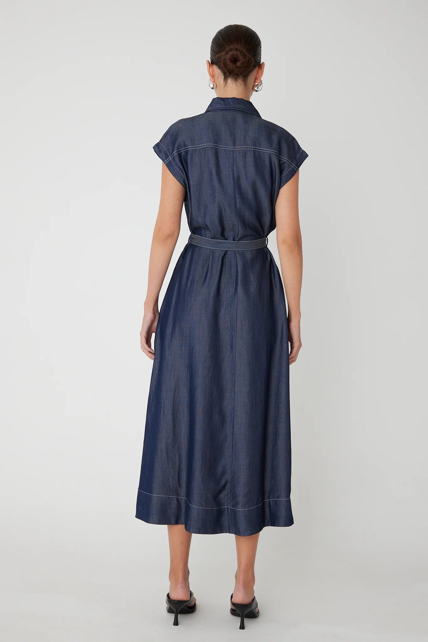 Kenna Midi Dress- Indigo