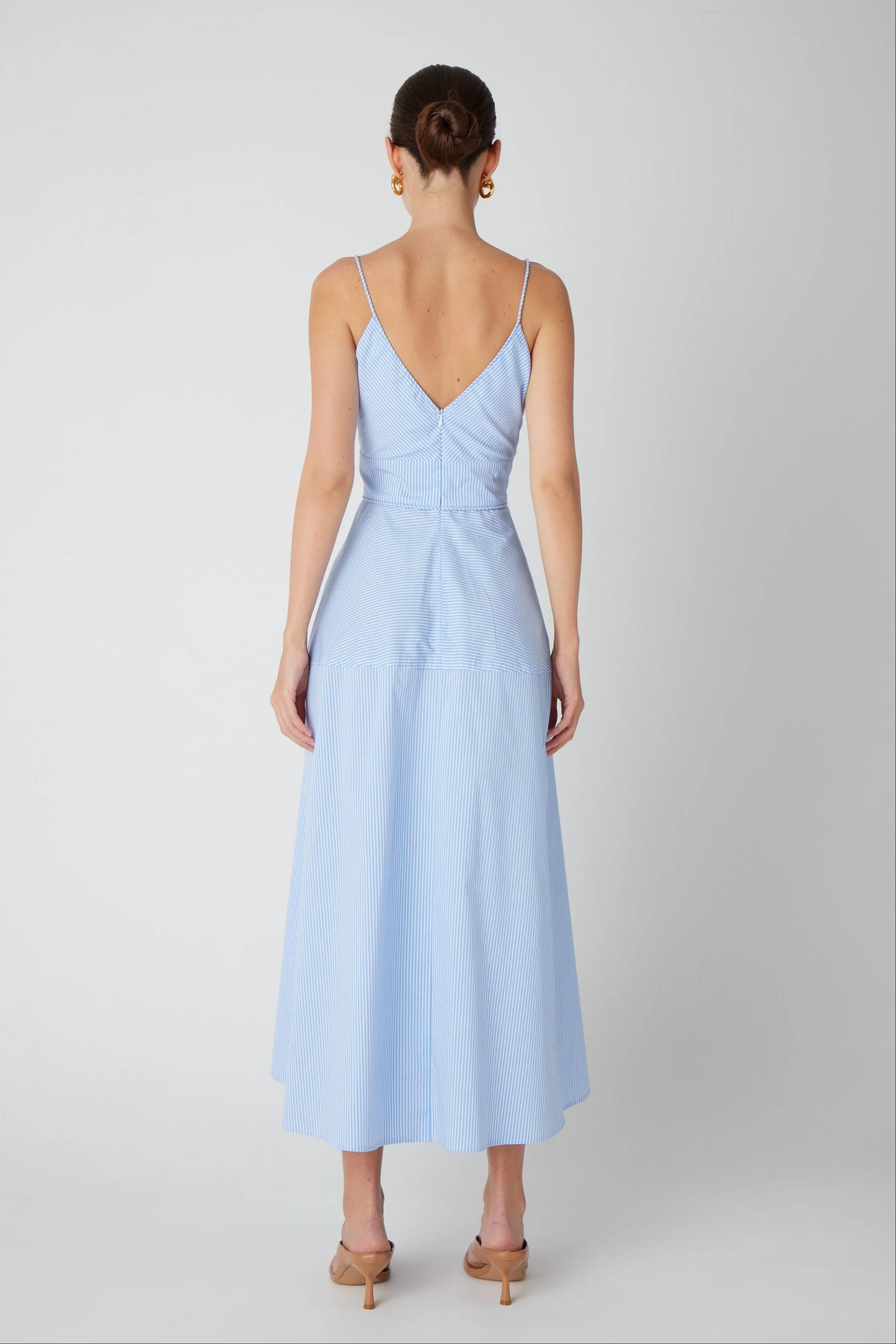 Neroni Striped Dress- Blue/White