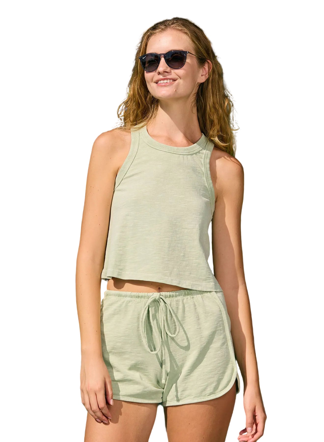 Boxy Tank- Pistachio