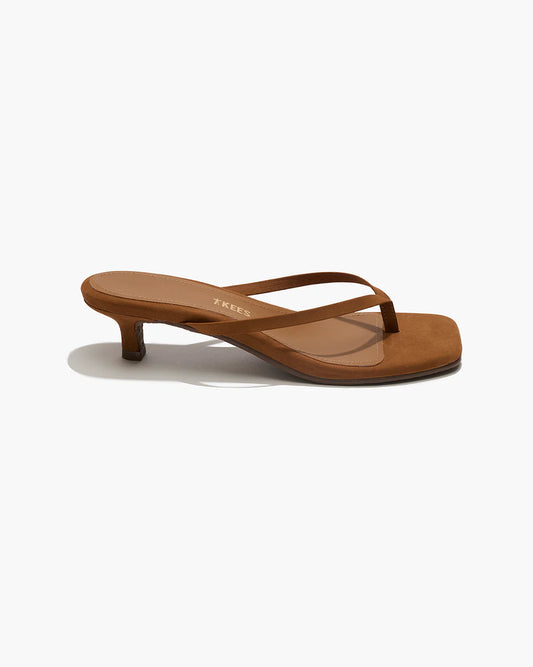 Julia Kitten Heel Sandal- Camel
