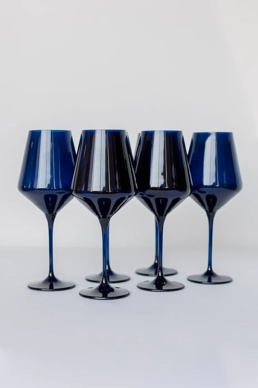 Estelle Colored Stemware-  Midnight Blue (SET OF 6)