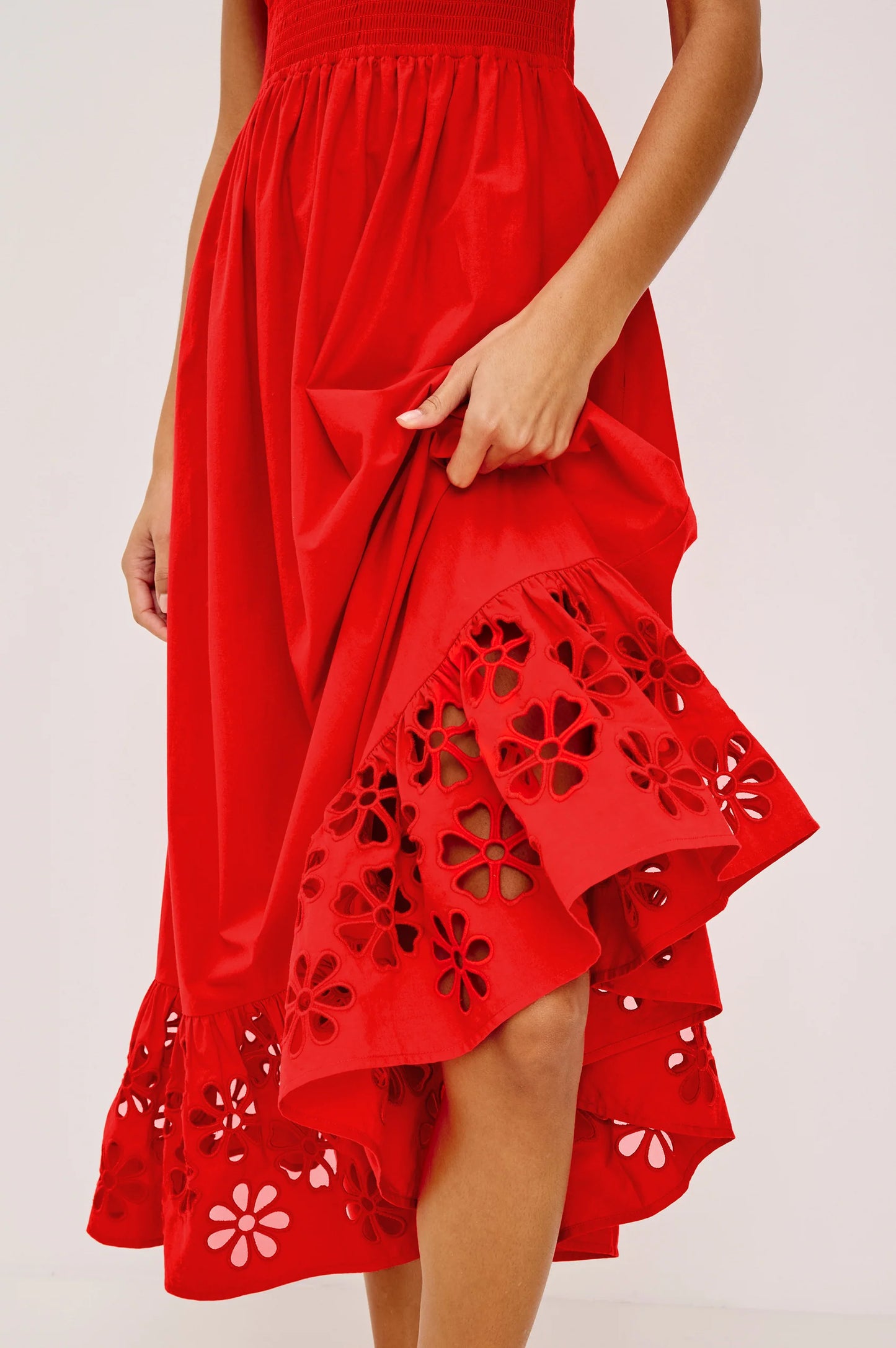 Moira Midi Dress- Scarlet Red