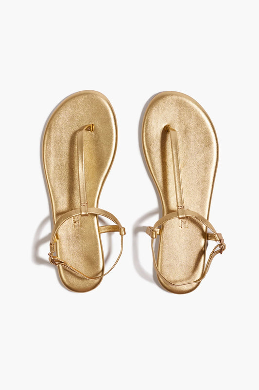 Mariana T Strap Sandal- Blink Gold