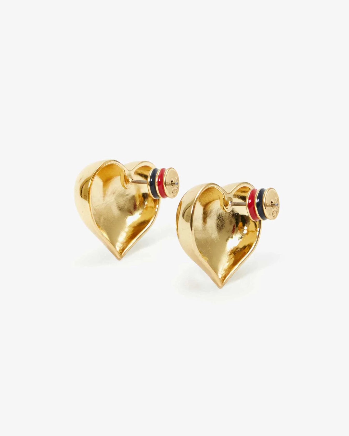 Mylar Heart Earring- Gold