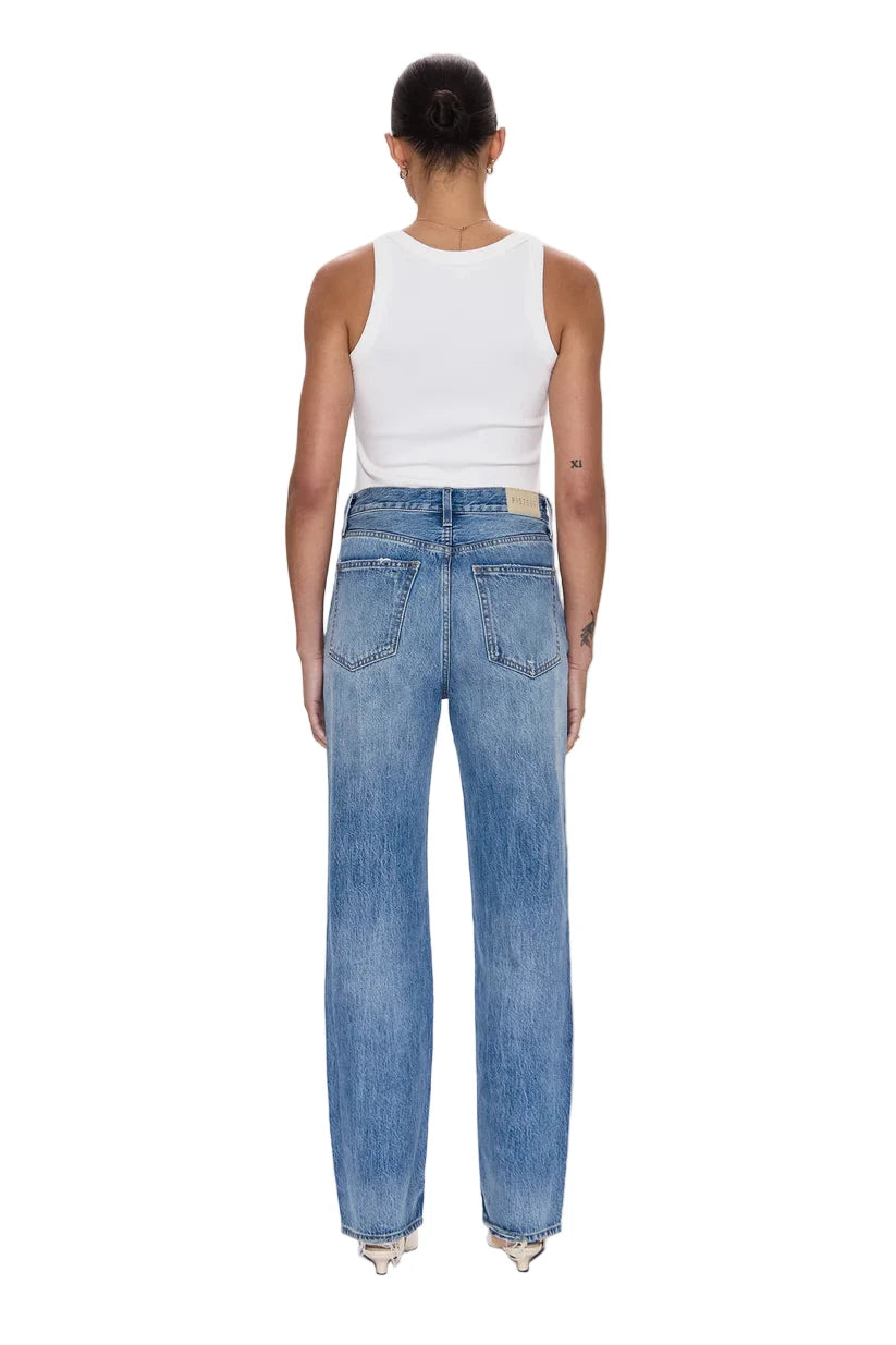 Cassie Super High Rise Straight Jean- Serpentine Vintage