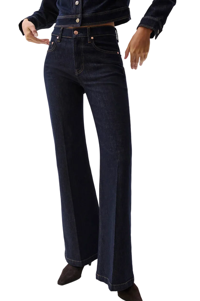 Carina High Rise Flare Jean- Nightfall
