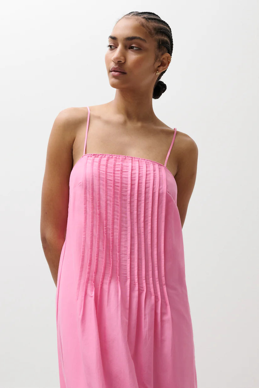 Vittoria Pleated Midi Dress- Azazela