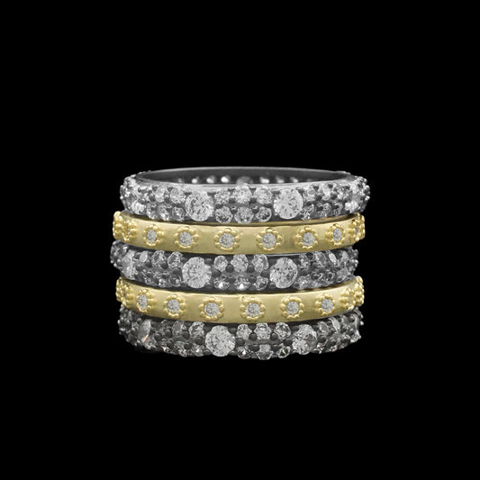 CZ Rings- Set of five (Size 7)