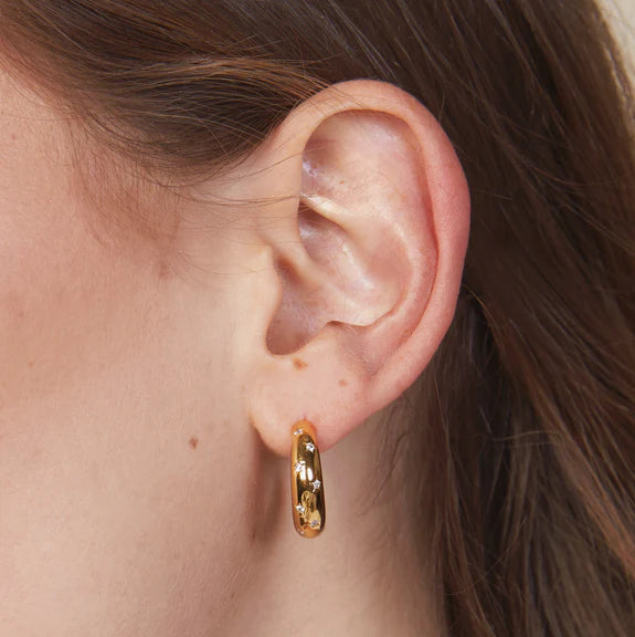 Sawyer Star Hoop- Gold